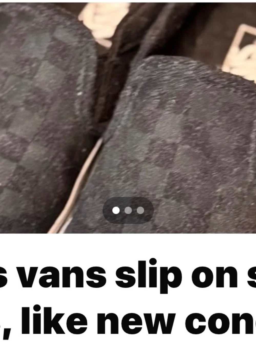 Vans Black Checkerboard Slip-On Loafers